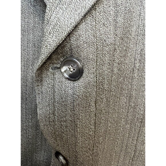 HART SCHAFFNER MARX WOOL SILK sport Coat GOLDEN BROWN Subtle Stripe 40L Vintage - Picture 2 of 8
